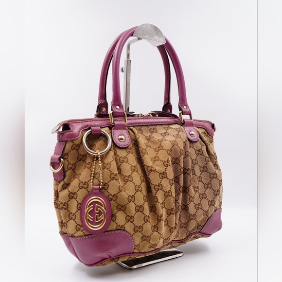 ❌️❌️SOLD❌️❌️AS30❤️GUCCI Monogram Sukey Top Handle Satchel - Picture 4 of 16